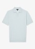 Regular fit polo met gemêleerd dessin - Aquatic Blue / Lichtblauw