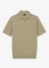 Regular fit polo met gemêleerd dessin - Soft Olive Green / Groen
