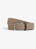 Riem met leren detail - Stone / Beige