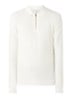 Roman fijngebreide pullover met halve rits - Gebroken wit
