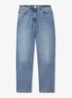 Selin mid waist straight leg jeans met steekzakken - Lichtblauw