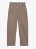 Selin mid waist straight leg jeans met steekzakken - Naturel
