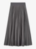 Seren midi rok met plissé - Grey / Grijs