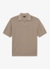 Sol regular fit polo met structuur - Taupe