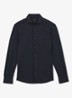 Solarko regular fit overhemd met structuur - Donkerblauw