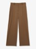 SOLENE Wool-Blend Wide-Leg Suit Trousers - Hazelnootbruin