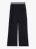 Sonnie high waist wide fit broek met steekzakken - Blauw