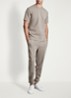 T-shirt van scuba - Taupe
