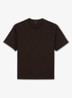 Tate T-shirt met stretch - Donkerbruin