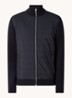 Trainer ribgebreid vest met gewatteerd voorpand - Donkerblauw