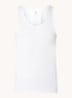 Vinnie lounge tanktop met ronde hals - White / Wit
