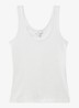 VIOLET Stretch-Cotton Ribbed Vest - Wit