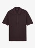 WARREN Cotton-Blend Basket-Stitch Polo Shirt - Bordeauxrood