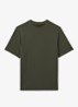 Wick T-shirt met structuur - Bronsgroen