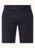 Wicket straight fit korte chino met steekzakken - Donkerblauw