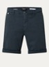 Benni straight fit korte chino met steekzakken - Donkerblauw
