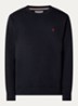 Sweater met logoborduring - Blauw