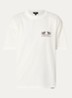 24 Hour service T-shirt met logo- en backprint - Beige