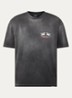 24 Hour service T-shirt met logo- en backprint - Antraciet