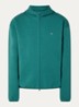247 Numbers sweatvest met logo- en backprint - Zeegroen