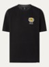 Crest T-shirt met logo- en backprint - Zwart