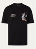 Hermes T-shirt met logo- en backprint - Zwart