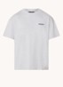Owners Club T-shirt met logo- en backprint - Grijsmele
