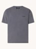 Owners Club T-shirt met logo- en backprint - Antraciet