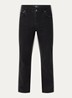 R2 straight leg jeans met gekleurde wassing - Zwart