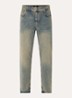 R2 straight leg jeans met gekleurde wassing - Blauw