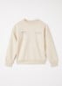 Kelto sweater met logo- en backprint - Beige