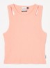 Luna ribgebreide top met cut-out detail - Perzikroze