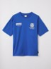 Nathan T-shirt met front- en backprint - Royalblauw