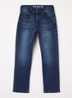 Slim fit jeans met steekzakken - Indigo