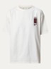 Fumar 91 T-shirt met logo- en backprint - Creme