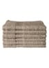 Super Smooth Cotton gastendoekje 30 x 30 cm set van 6 - Zand