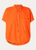Blouse met borstzak - Oranjerood