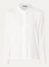 Blouse met opstaande kraag - Gebroken wit