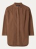 Blouse met ronde hals - Bruin
