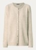 Fijngebreid vest in alpaca wolblend - Zand