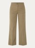 High waist straight fit broek met steekzakken - Khaki