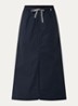 Midi rok met split - Donkerblauw