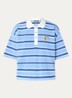 Polo met streepprint - Blauw