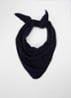 Sjaal van merino wol 140 x 55 cm - Donkerblauw