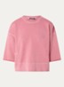 Sweater met opgestikte zak - Cranberryrood