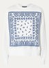 Sweater met paisley dessin - Gebroken wit