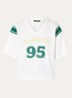 T-shirt met print - Donkergroen