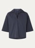 Top met V-hals - Blauw