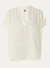 Tuniek met streepprint en V-hals - Lichtgroen