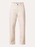 Low waist loose fit jeans met steekzakken - Beige